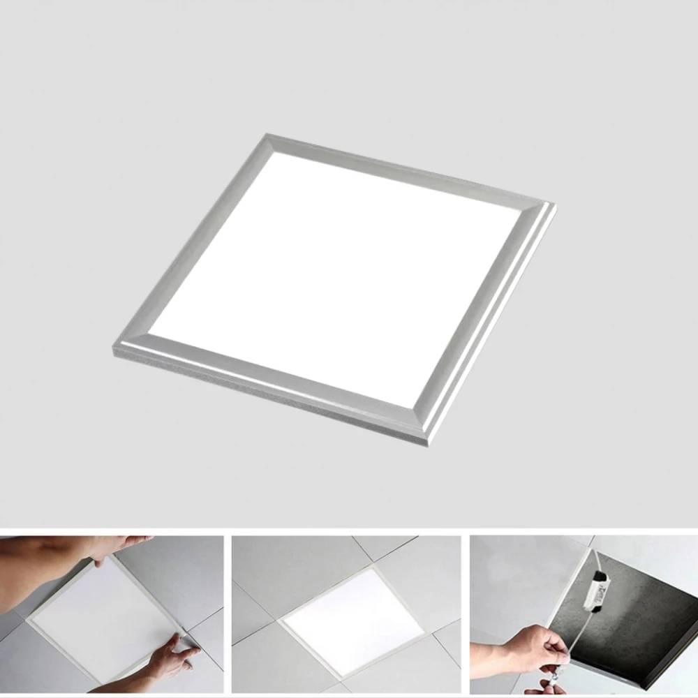 Panel LED Slim 30x30 cm 12W srebrna ramka 6000K