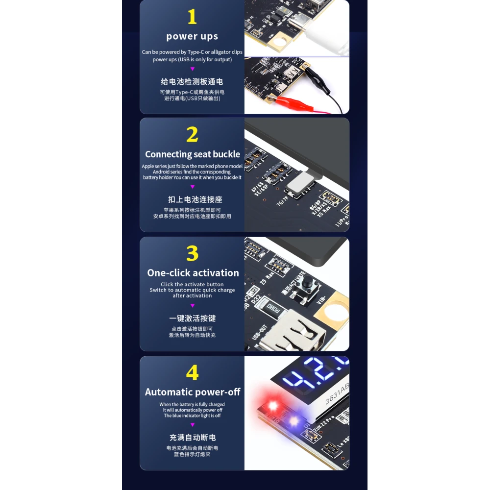 Płytka aktywacji baterii Mechanic BA27 do iPhone i Android