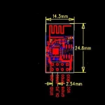 Placa compacta CC2530 con conexión para antena Zigbee