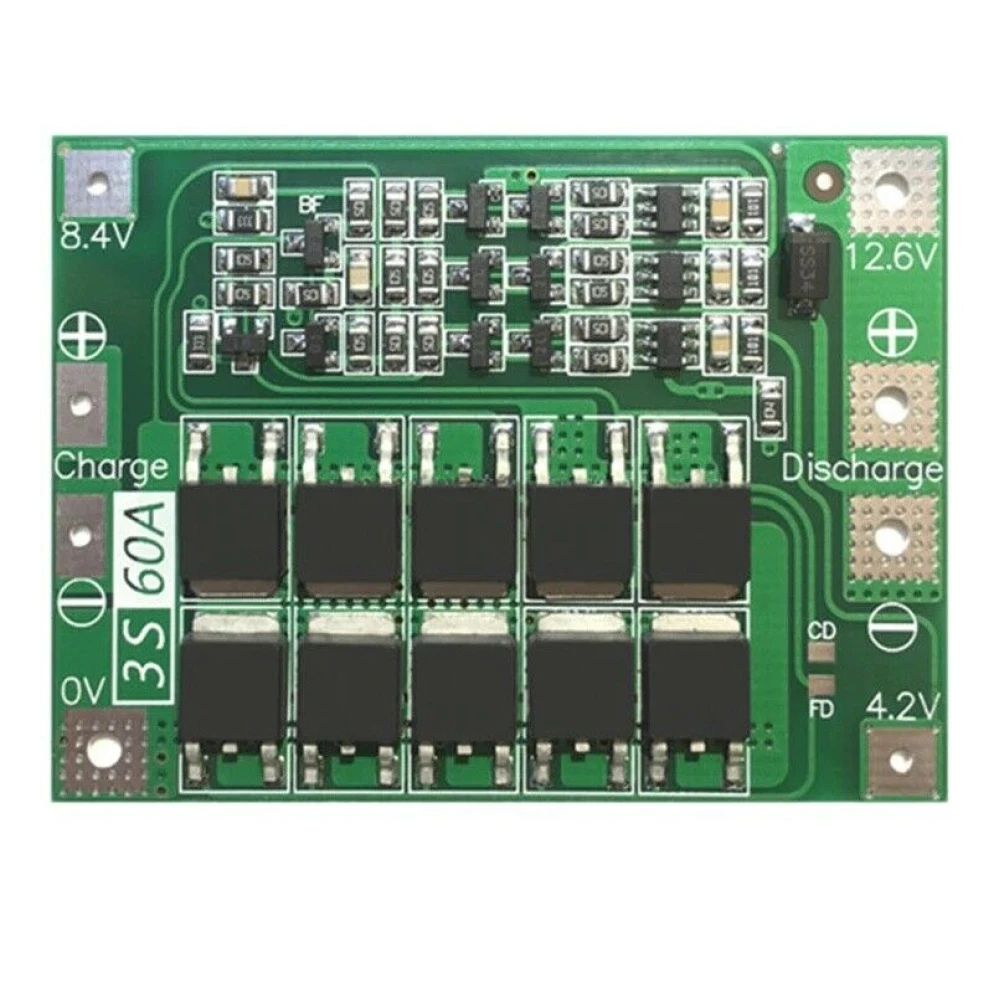 Płytka ochronna PCB 3S 60A do baterii litowej – wersja ulepszona