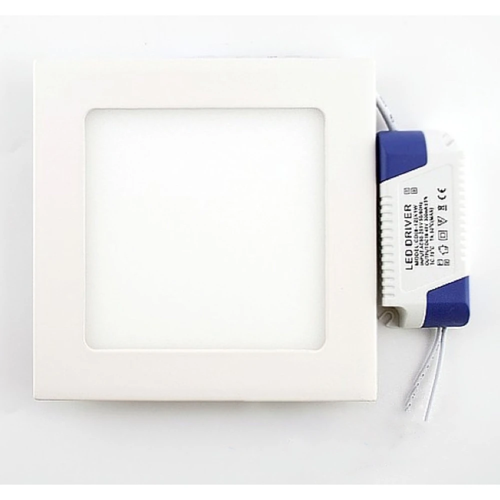 Kwadratowy panel LED superslim 12W zimna biel 6000K