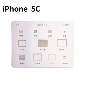 Płyta stencil IC iPhone 5C do reballingu BGA Mlink