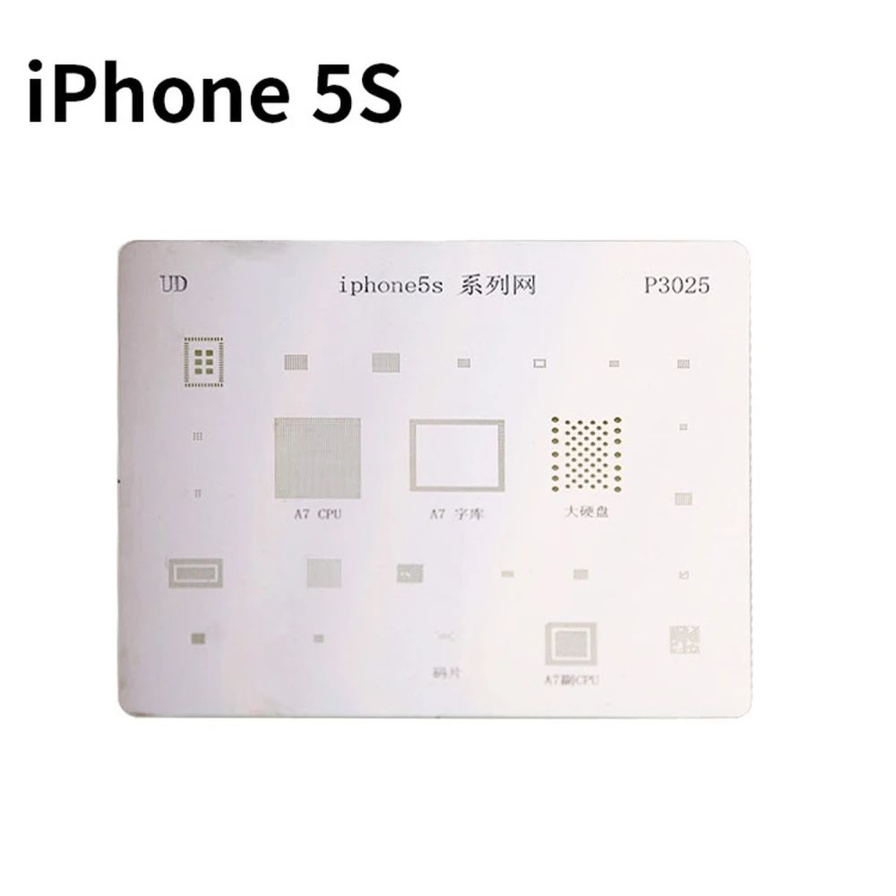 Płyta stencil IC iPhone 5S do profesjonalnej naprawy z szablonem reballing