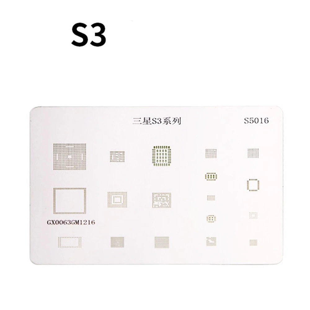 Płyta stencil IC Samsung S3 do naprawy i precyzyjnego lutowania BGA