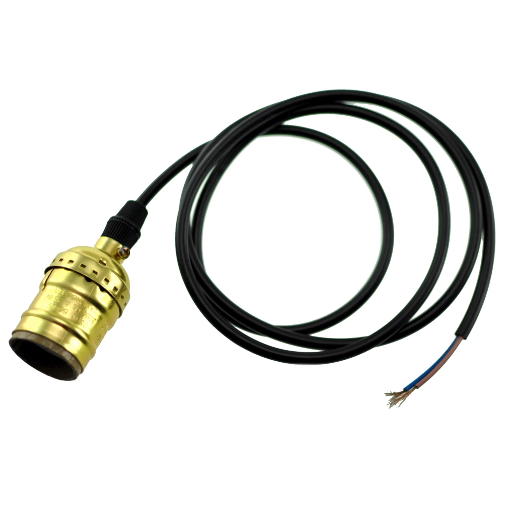 Industrialny uchwyt lampy Vintage Retro Edison E27 z kablem 1,1 m F1