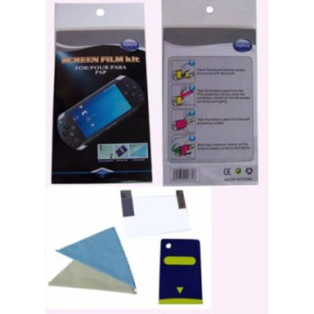 Folia ochronna na ekran PSP kompatybilna z PSP2000 Slim, PSP 3000 i PSP E1004 Street