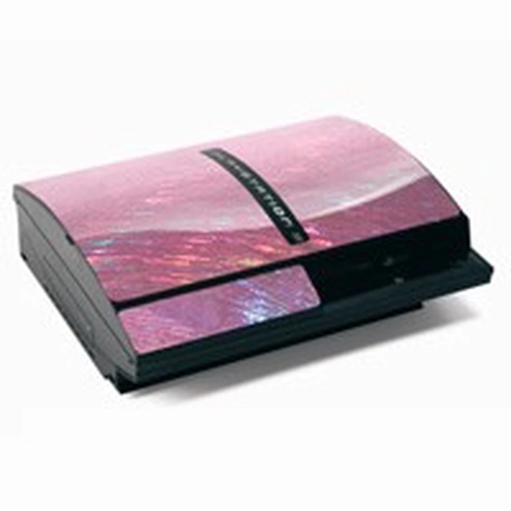 Różowa naklejka ochronna PS3 Laser Pink