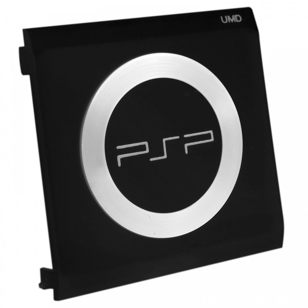 Drzwiczki UMD PSP z metalowym pierścieniem i napisem