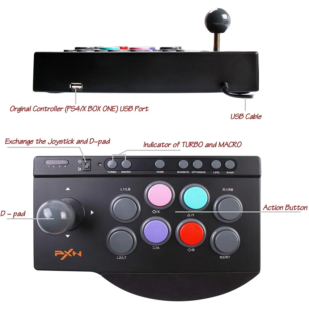 PXN 0082 Arcade stick do PS3 - wieloplatformowy joystick arcade