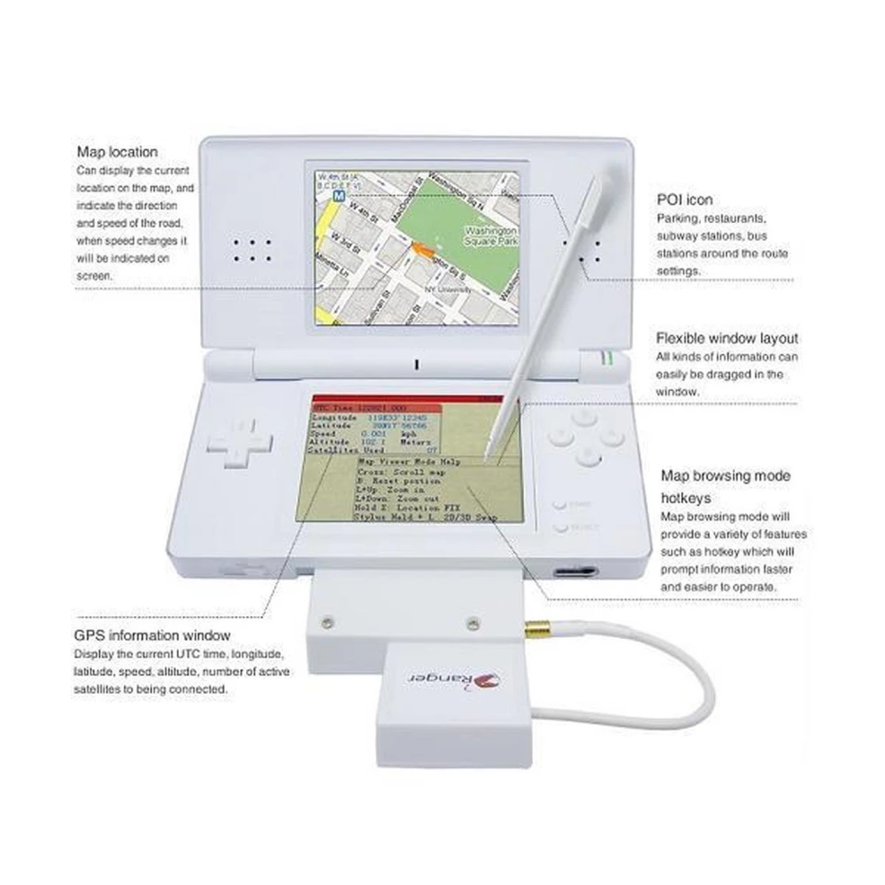 Ranger NDS GPS System do Nintendo DS Lite - innowacyjna nawigacja GPS