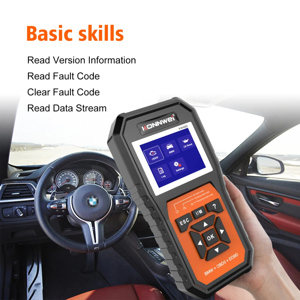 Tester diagnostyczny BMW Konnwei KW480 - OBD2 do BMW