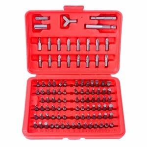 Zestaw bitów do wkrętarki magnetycznych 100 szt. TSX TOOL - Hex i Torx