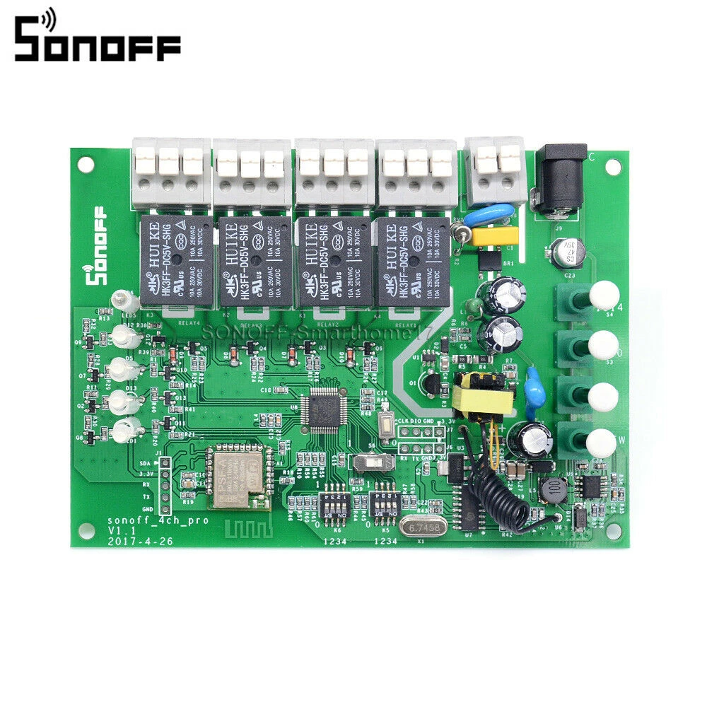 Sonoff 4CH Pro R3 przełącznik WiFi 4 kanały do automatyki