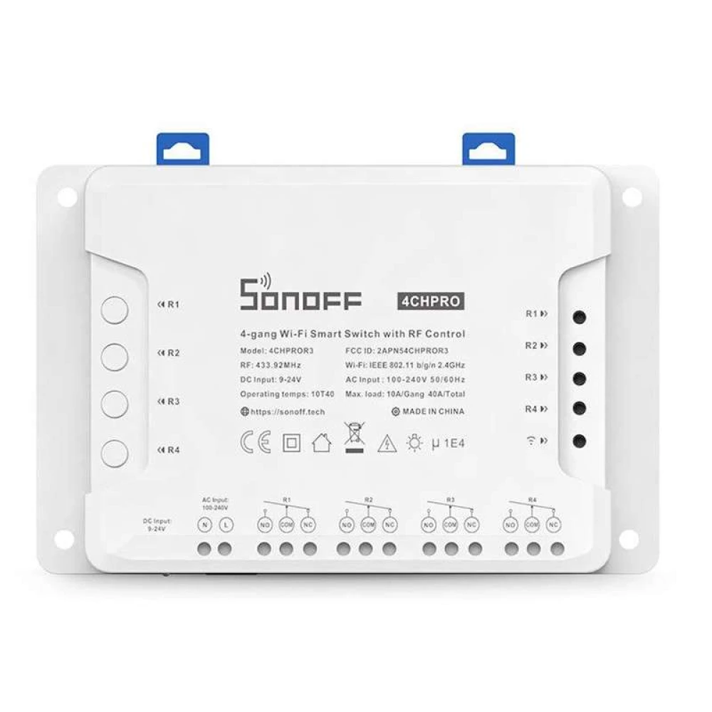 Sonoff 4CH Pro R3 przełącznik WiFi 4 kanały do automatyki
