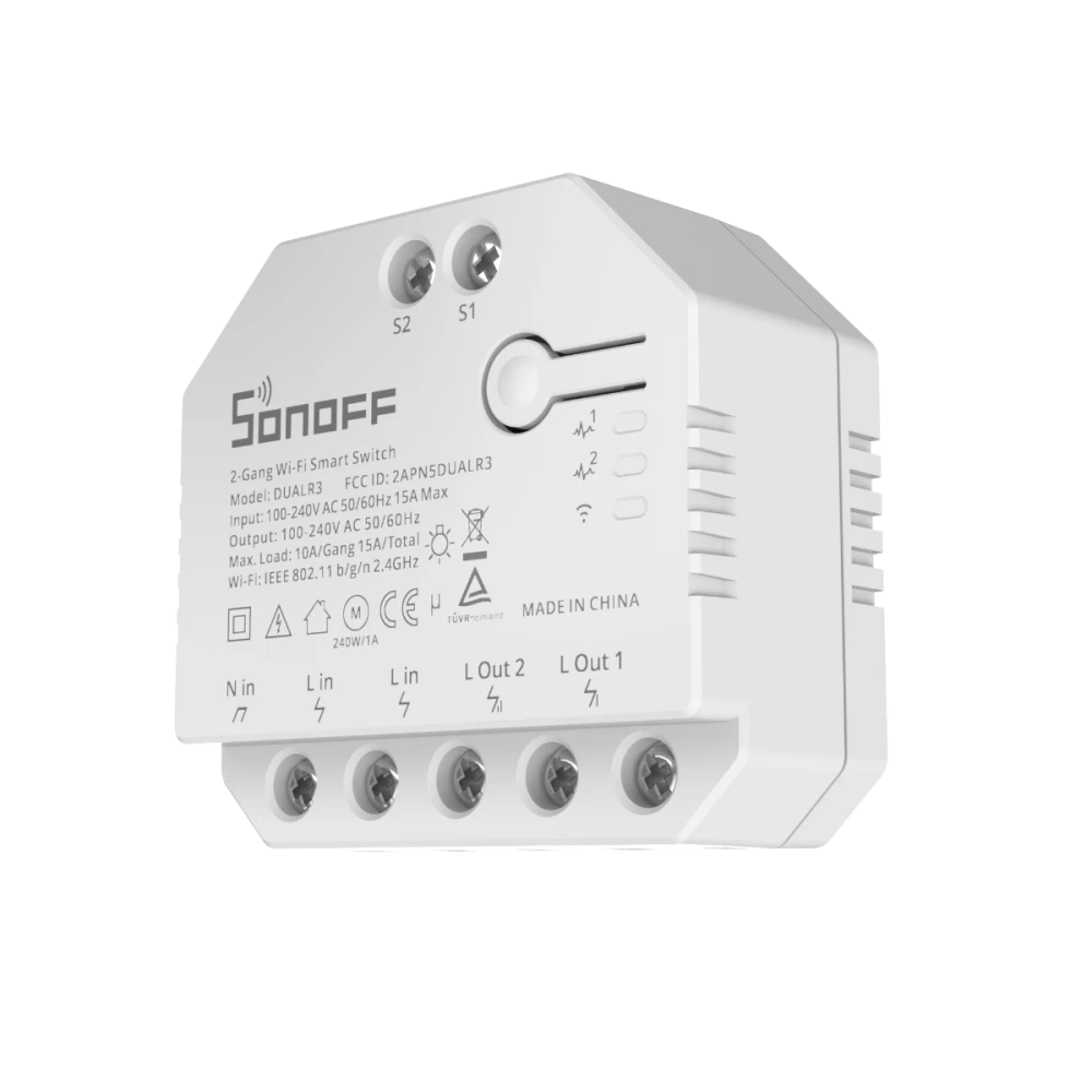 SONOFF DUAL R3 inteligentny przełącznik dual z pomiarem mocy i automatyką domową