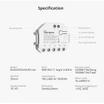 SONOFF DUAL R3 inteligentny przełącznik dual z pomiarem mocy i automatyką domową