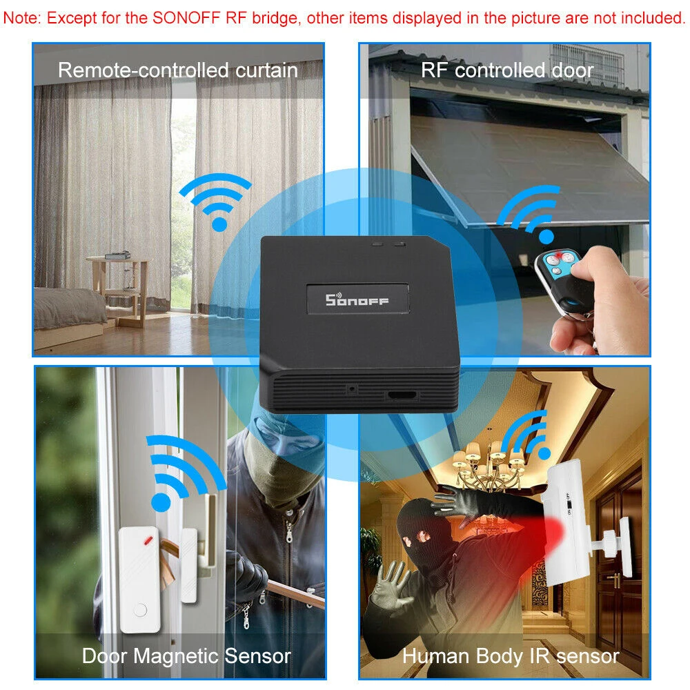 Sonoff RF Bridge 433MHz Wifi con conexión USB 5V