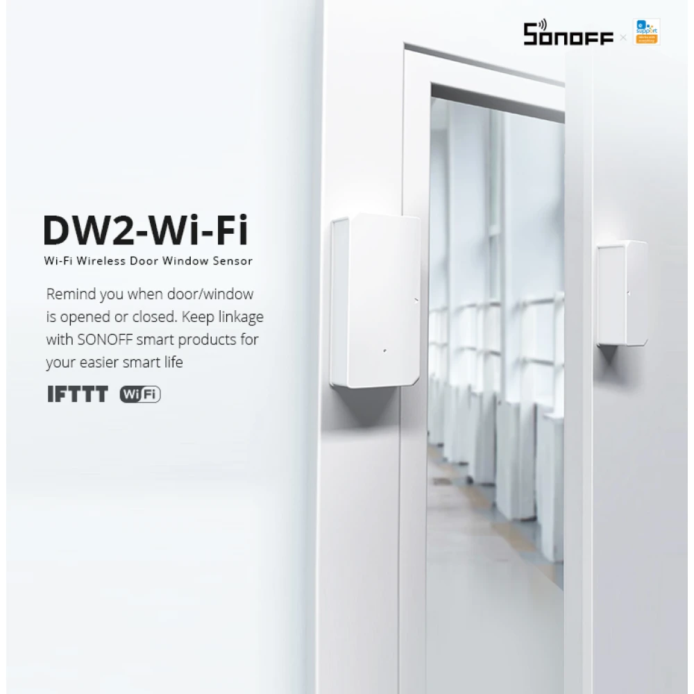SONOFF SDW2 WiFi bezprzewodowy czujnik otwarcia drzwi i okna