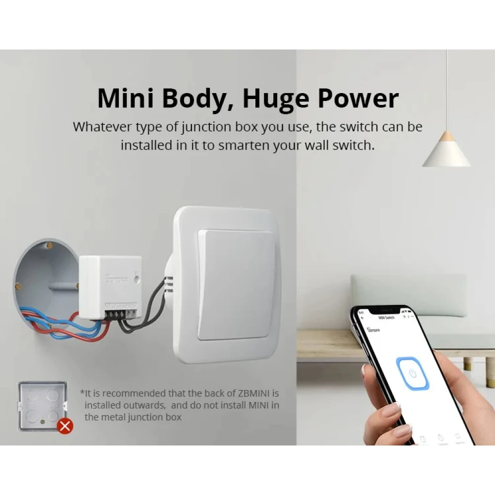 SONOFF ZBMINI ZigBee inteligentny mini włącznik do oświetlenia 2-kierunkowego