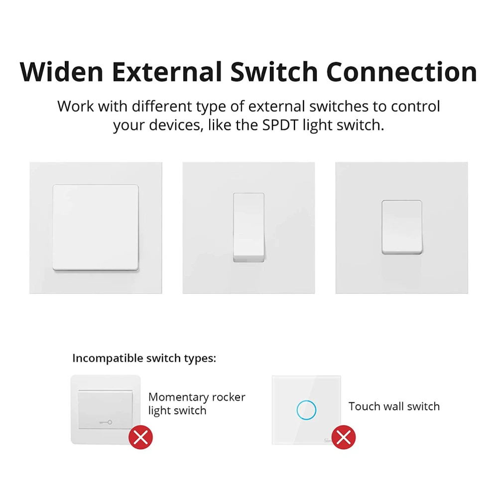 SONOFF ZBMINI ZigBee inteligentny mini włącznik do oświetlenia 2-kierunkowego