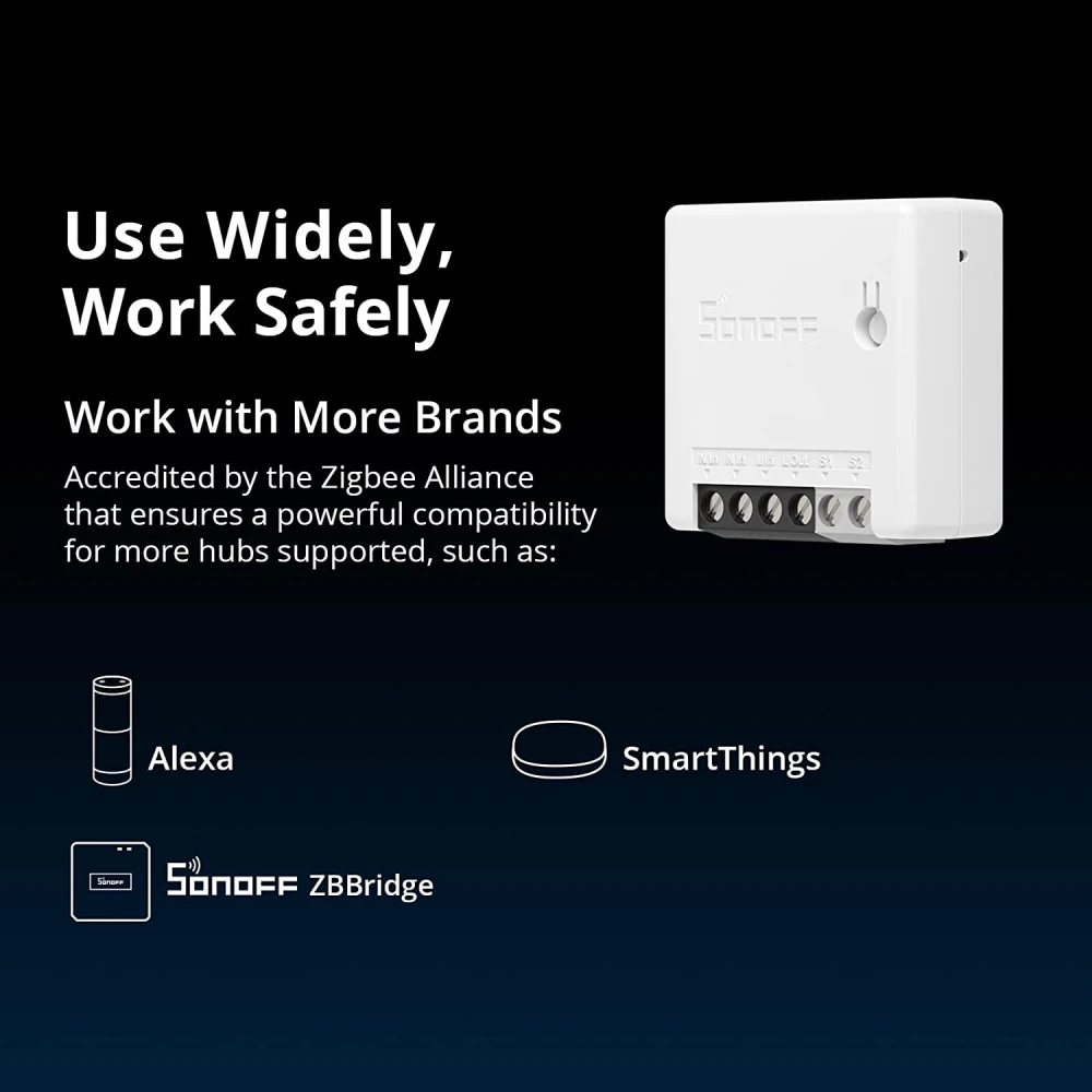 SONOFF ZBMINI ZigBee inteligentny mini włącznik do oświetlenia 2-kierunkowego