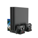 Wielofunkcyjna podstawka chłodząca do PS4, Slim i Pro z obsługą padów