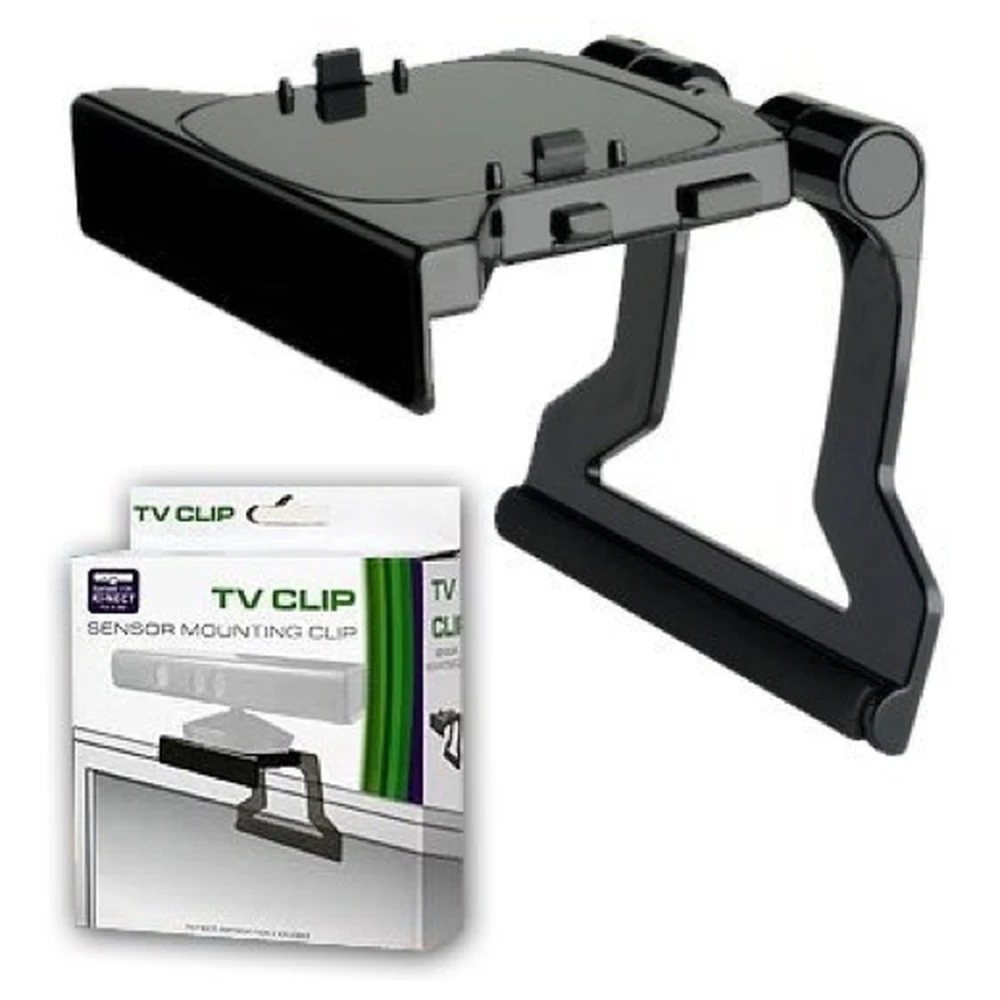 Uchwyt Kinect Xbox 360 do TV z czarnym klipsem