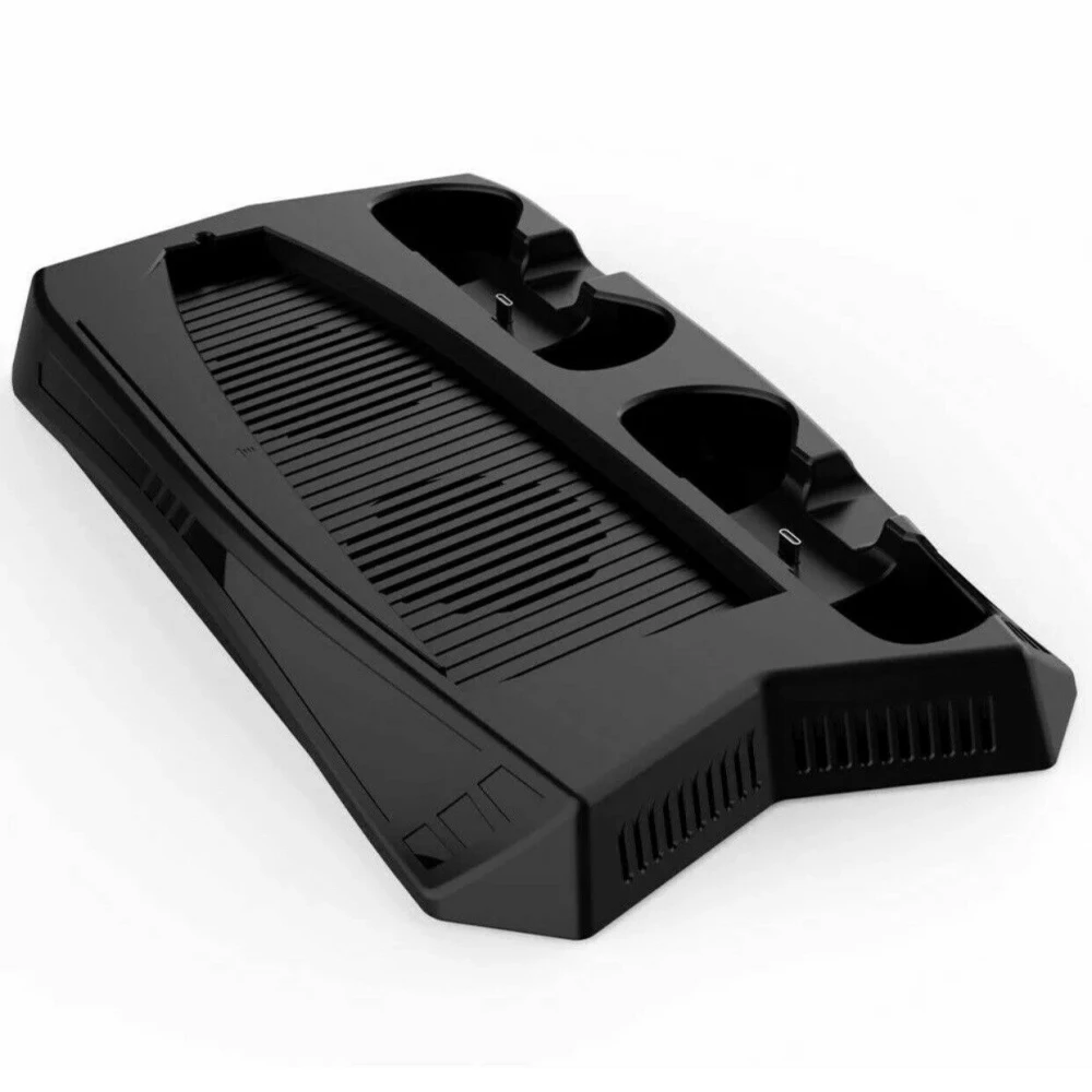 Soporte Satkit para PS5 con ventilador y carga dual de mandos