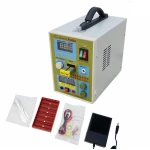 Vista lateral de la Sunkko 788h maquina de soldadura de puntos con cargador