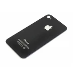 Szklana tylna klapka iPhone 4S czarna - oryginalny zamiennik Satkit