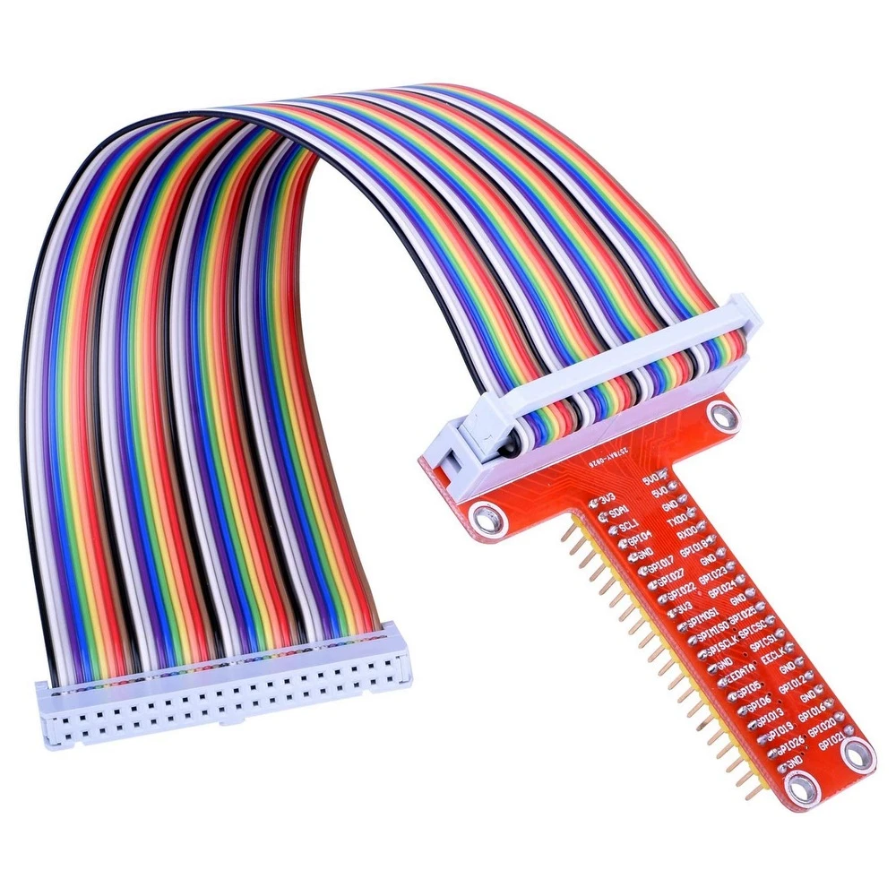 Płytka rozszerzeń GPIO do Raspberry Pi z taśmą i adapterem T