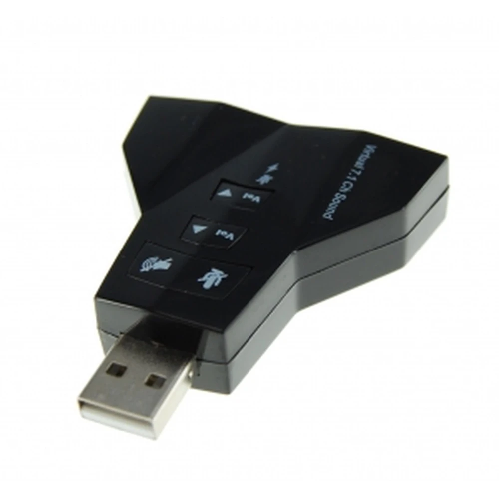 Podwójna karta dźwiękowa USB z 2 wyjściami i 2 wejściami