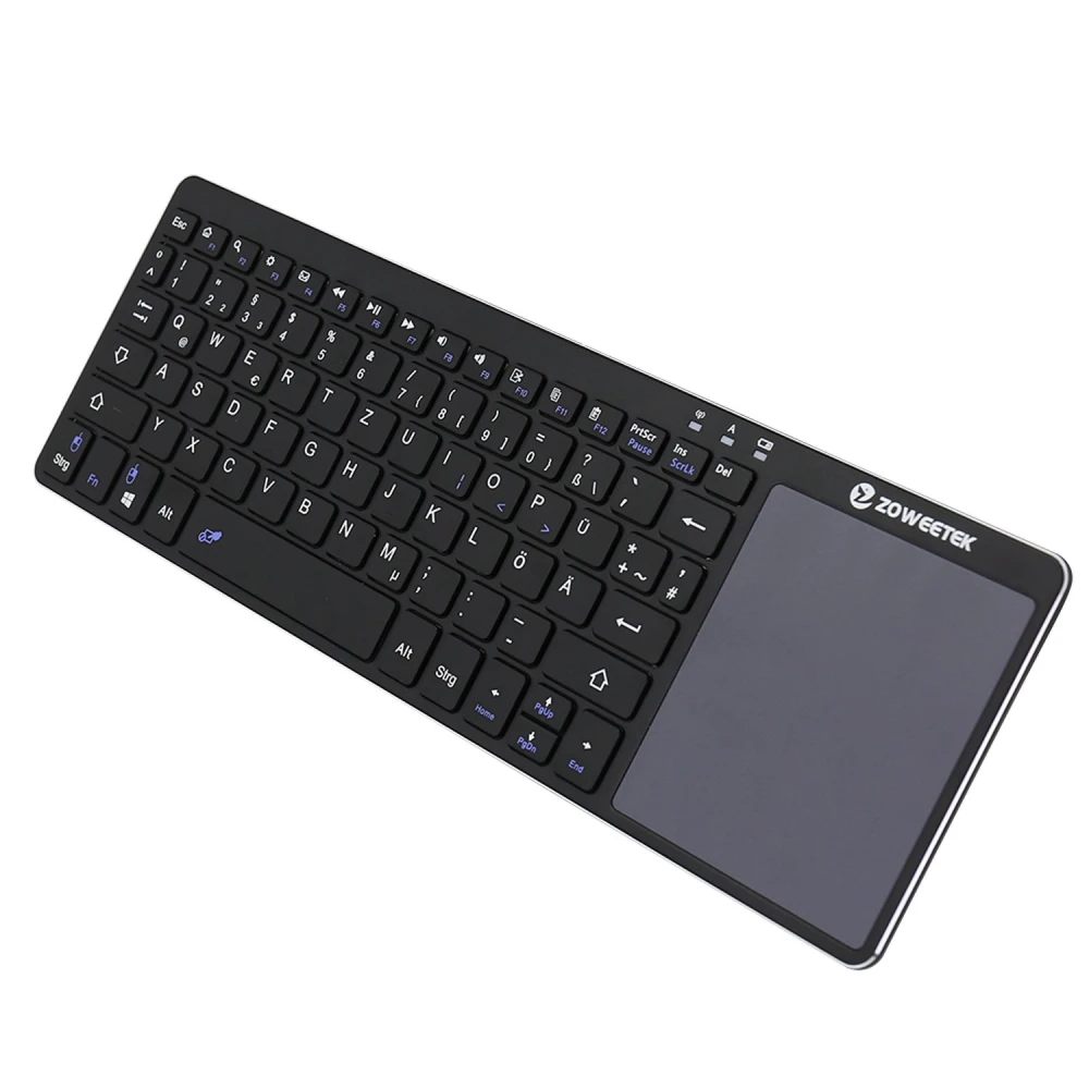 Bezprzewodowa klawiatura 2.4GHz z touchpadem do Smart TV i PC
