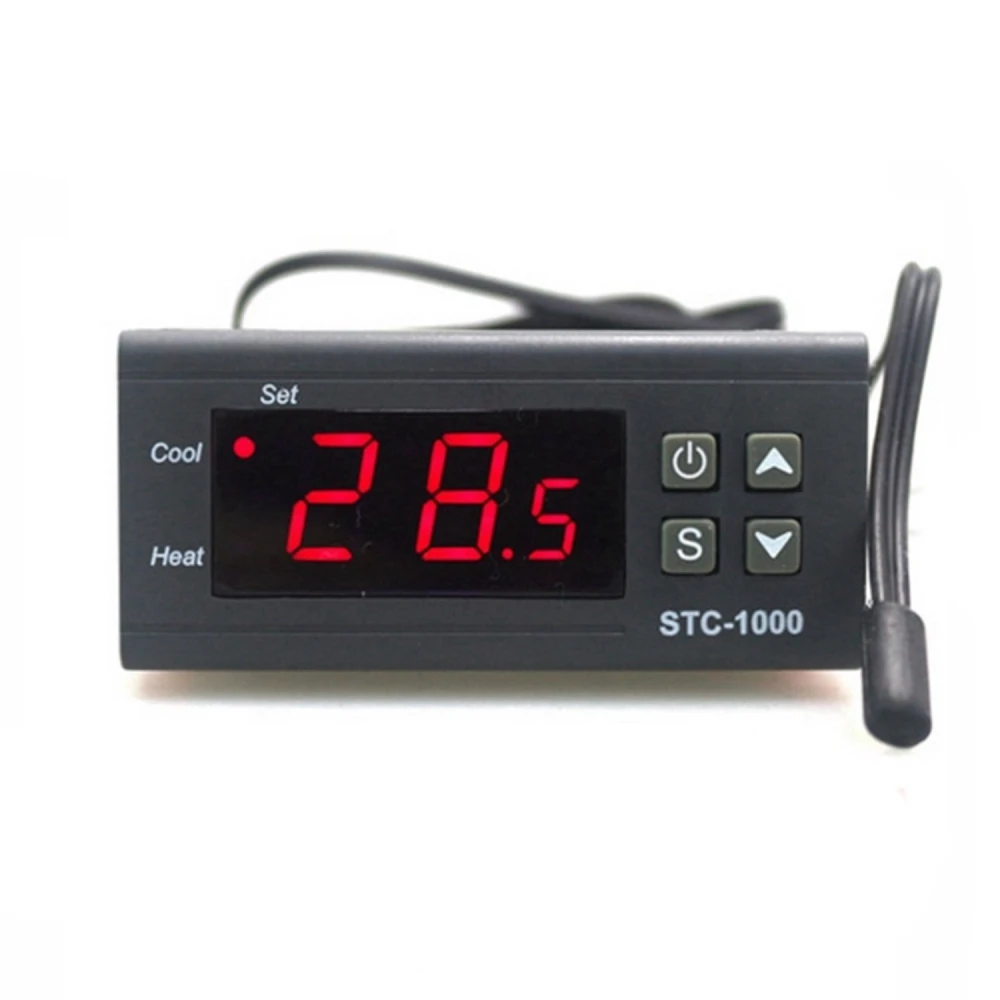 Cyfrowy termostat 220V STC-1000 z kontrolą chłodzenia i grzania do inkubatorów i akwariów