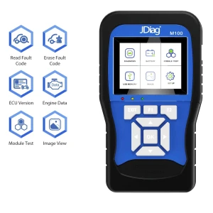 Tester diagnostyczny do motocykli Jdiag M100 - kodowanie, TPS, ABS i immobilizer