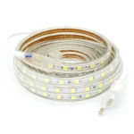 Taśma LED 220V SMD5050 60 LED/m zimna biel 6500K na wymiar