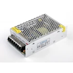 Transformador 220v a 12v 10a con carcasa metalica y terminales de tornillo para conexion segura