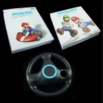 Czarna kierownica do Wiimote Wii Wheel do realistycznych gier wyścigowych