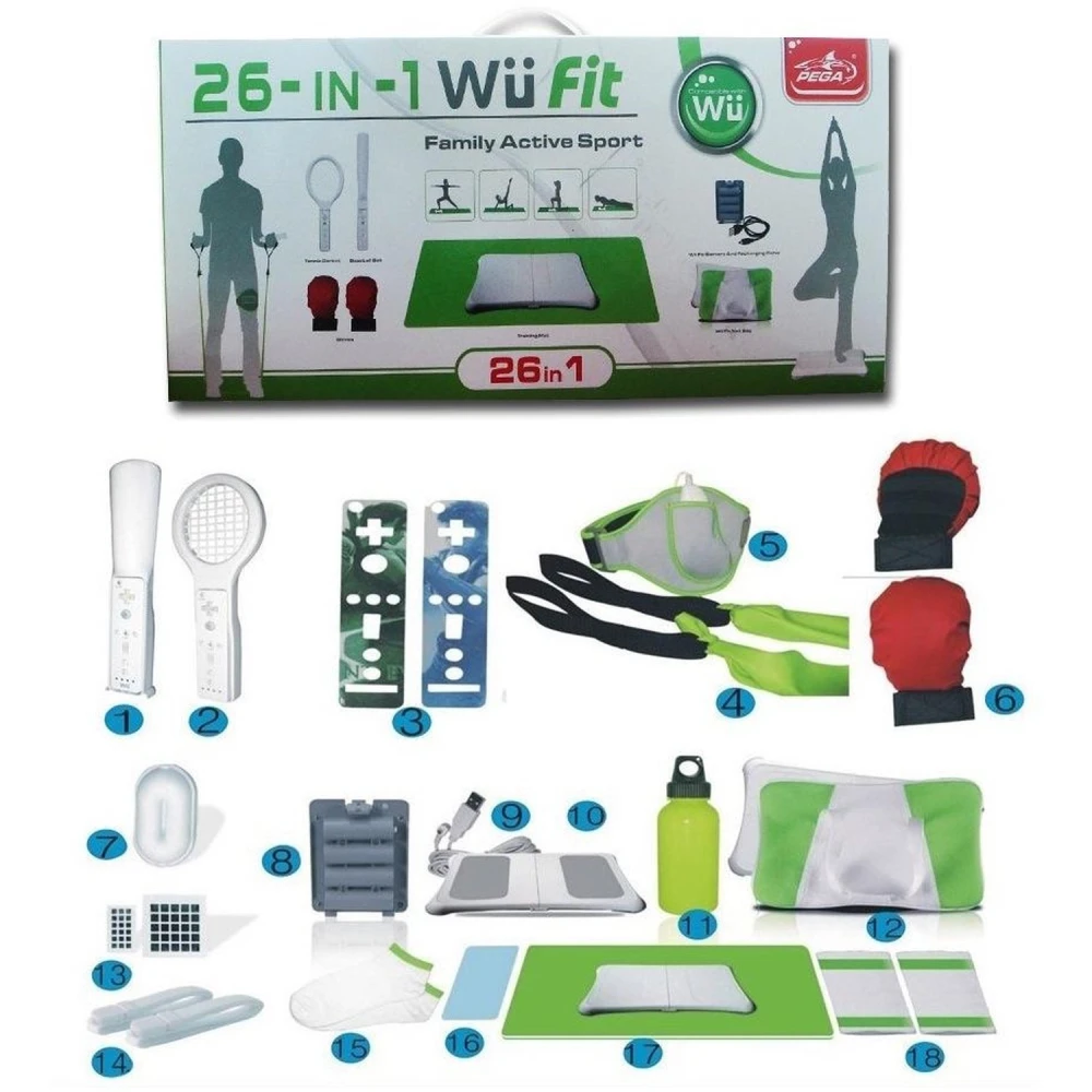 Wii Fit 26 w 1 Family Active Sports Pack - kompletny zestaw akcesoriów do Wii Fit
